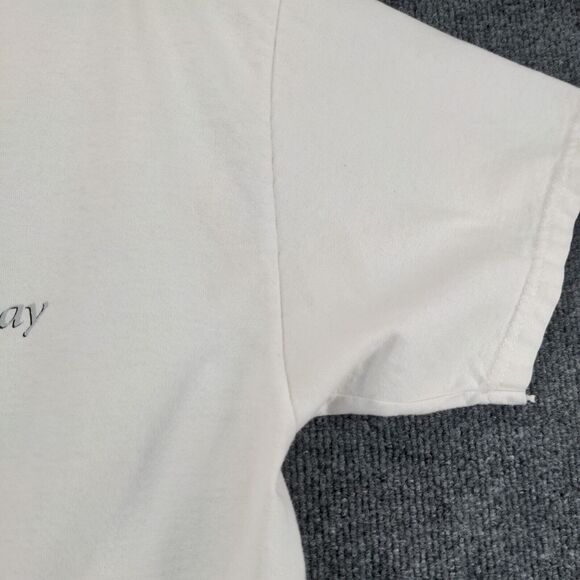 USS Midway T Shirt Size L White Double Sided Graphic Navy Short Sleeve - Picture 15 of 16